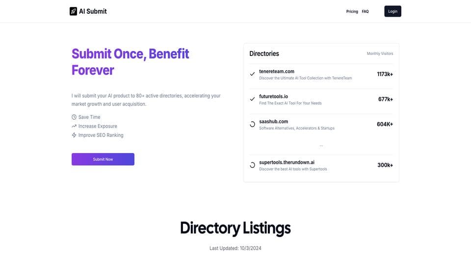 Free AI Submit AI Tool image
