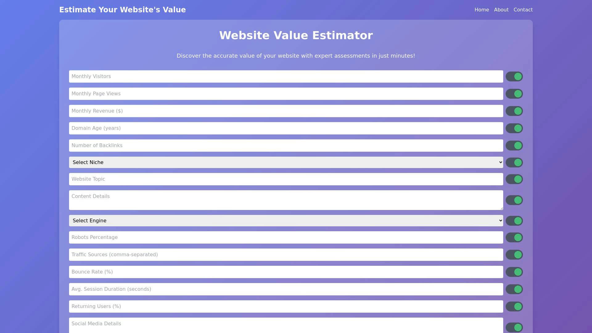 Free Estimate Value AI Tool image