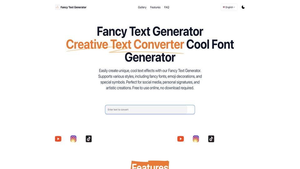 Free Fancy Text Generator AI Tool image