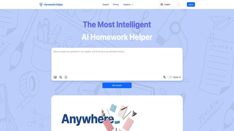 Free Homework Helper AI Tool image