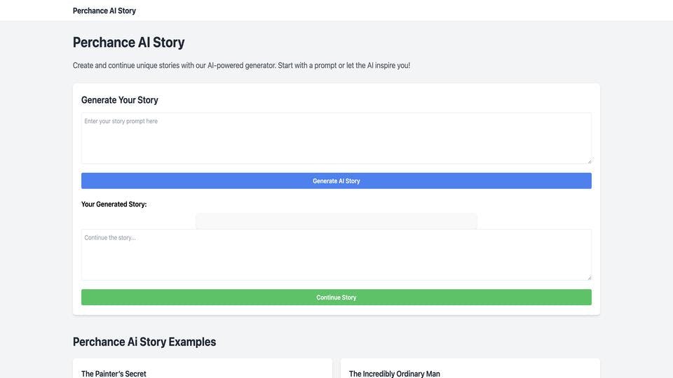 Free Perchance AI Story AI Tool image