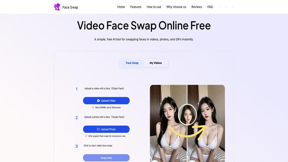 Free Porn Face Swap AI Tool image