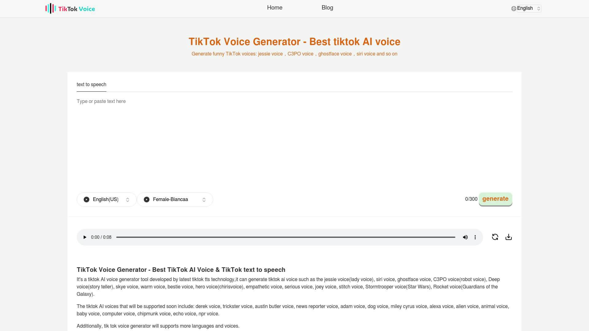 Free TikTok Voice Generator AI Tool image