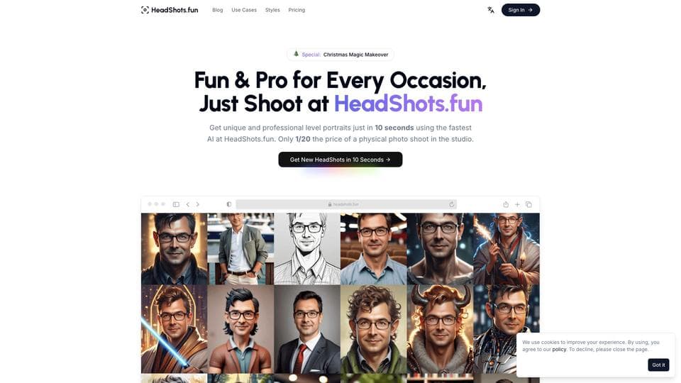 Free HeadShots.fun AI Tool image