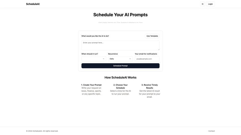 Free ScheduleAI AI Tool image