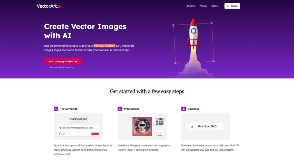 Free VectorArt.ai AI Tool image