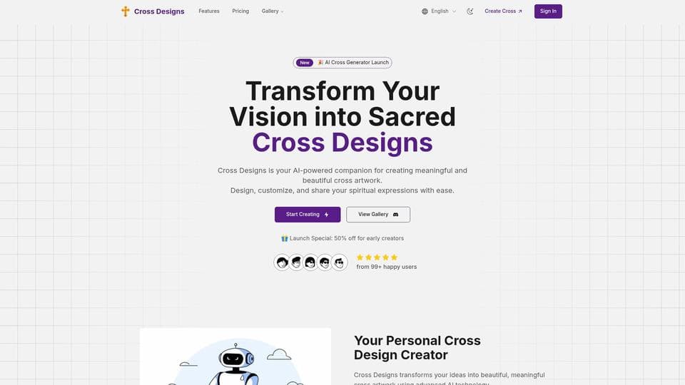 Free Cross Designs AI Tool image