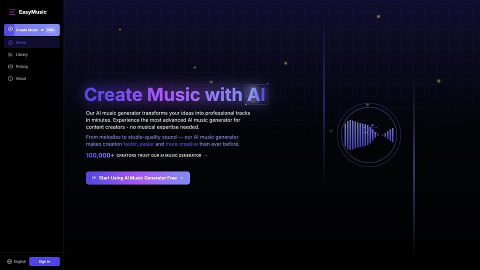 Free EasyMusic AI AI Tool image