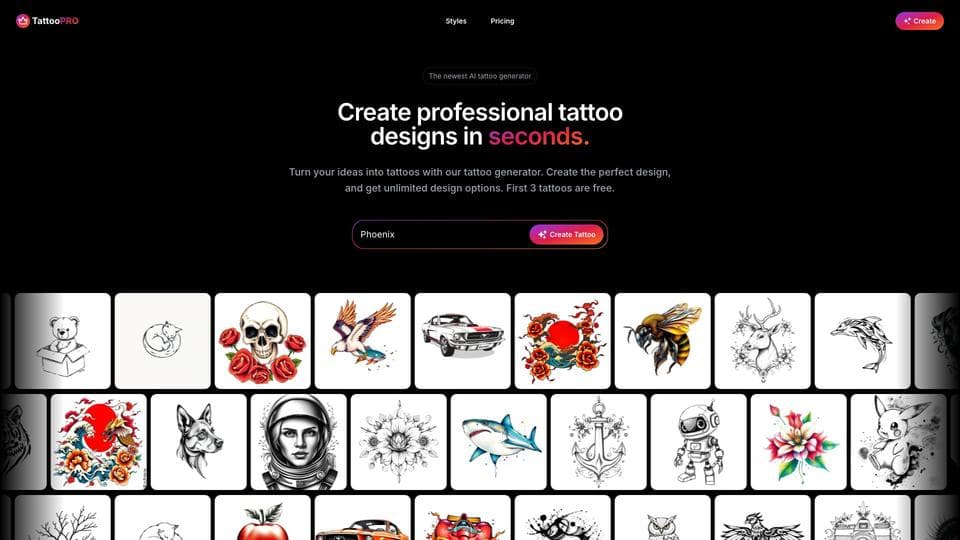 Free TattooPRO AI AI Tool image