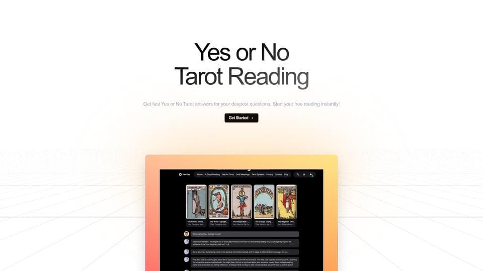 Free Yes No Tarot AI Tool image