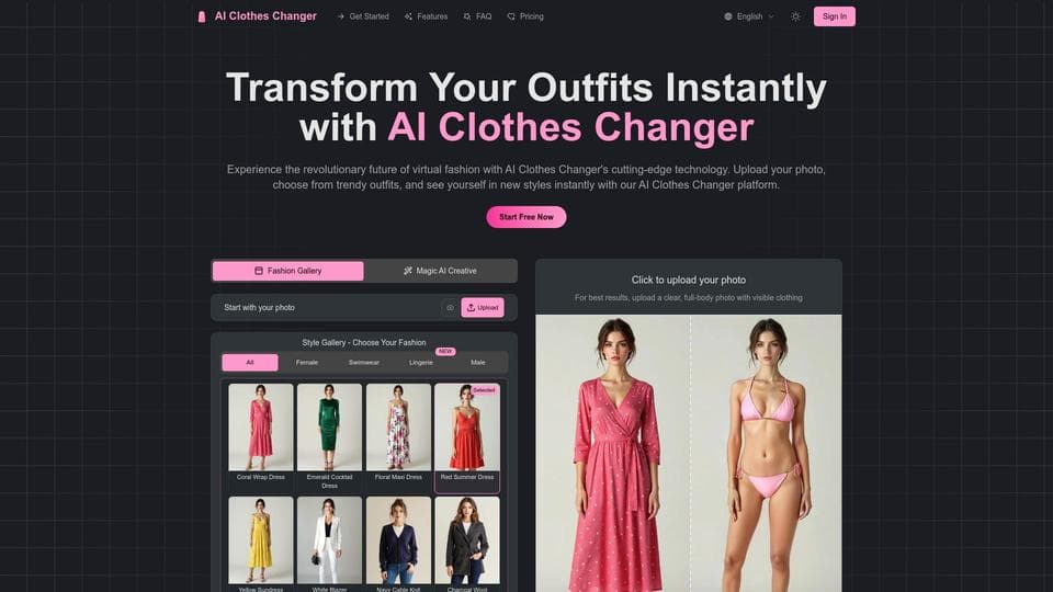 Free AI Clothes Changer AI Tool image