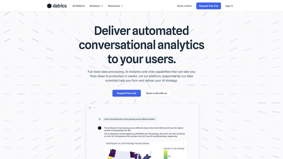 Free Datrics AI Data Analyst AI Tool image