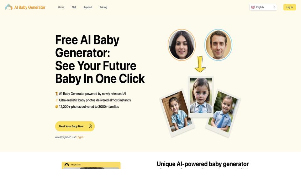 Free AI Baby Generator AI Tool image