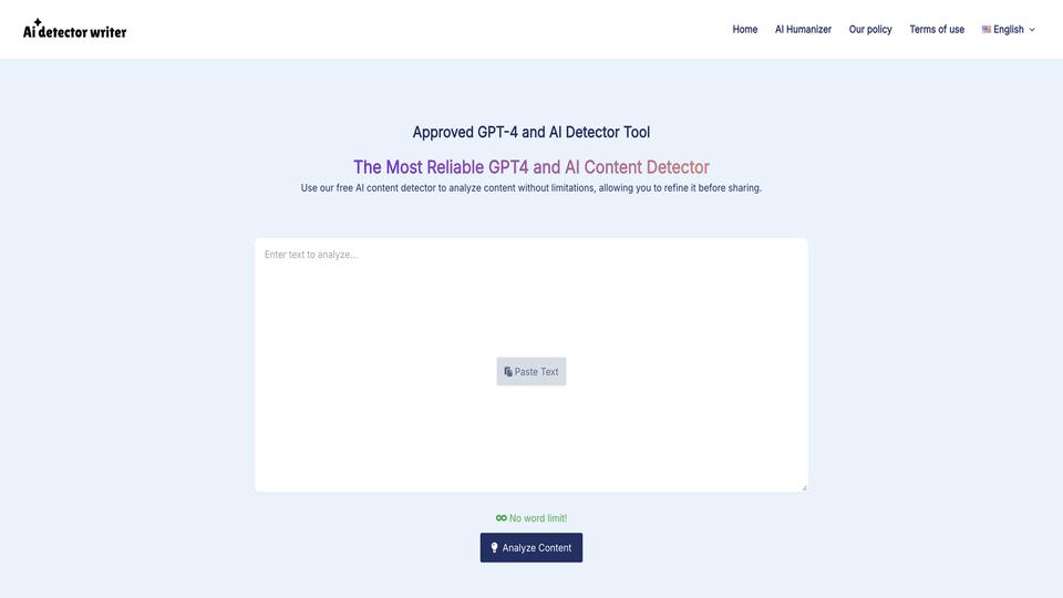 Free AI Content Detector AI Tool image