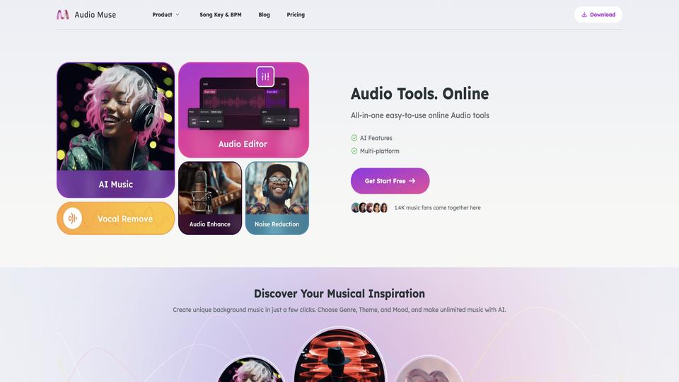 Free Audio Muse AI Tool image