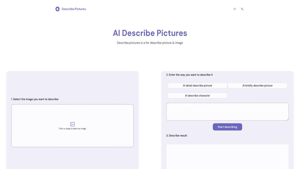 Free Describe Pictures AI Tool image