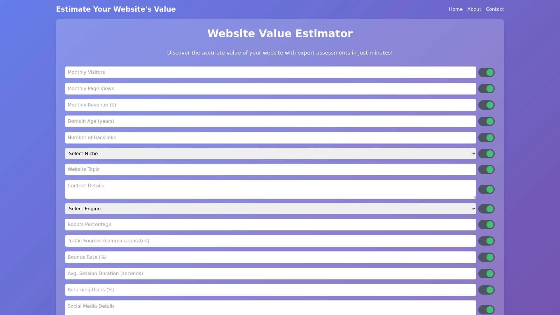 Free Estimate Value AI Tool image