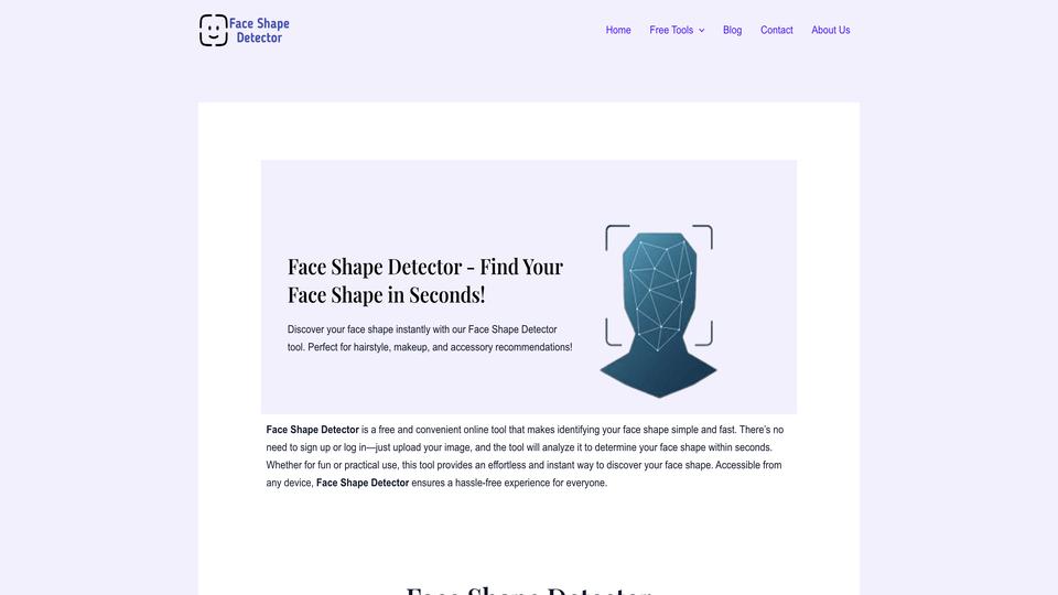 Free Face Shape Detector AI Tool image