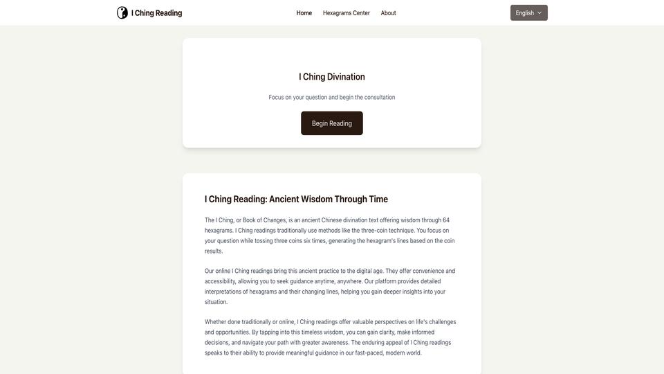 Free I Ching Reading AI Tool image