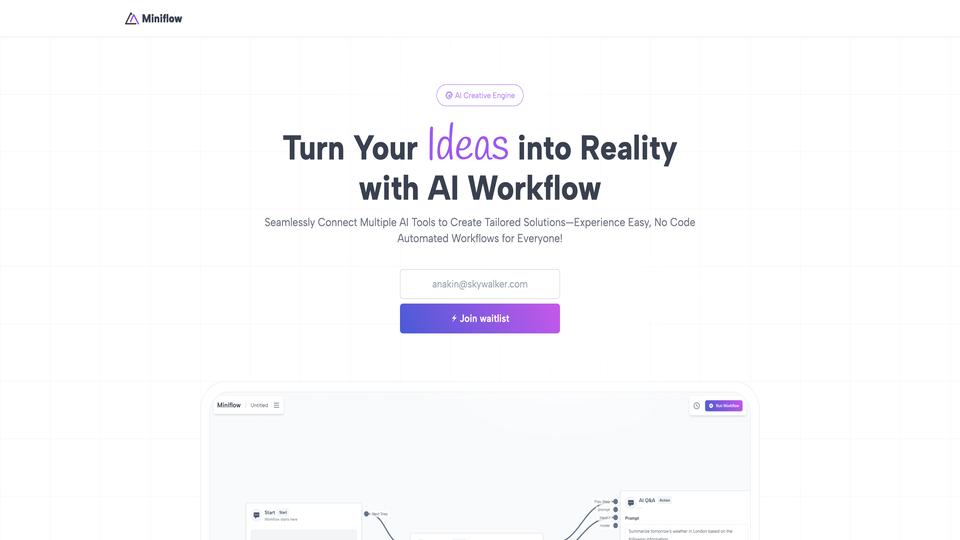 Free Miniflow AI Tool image