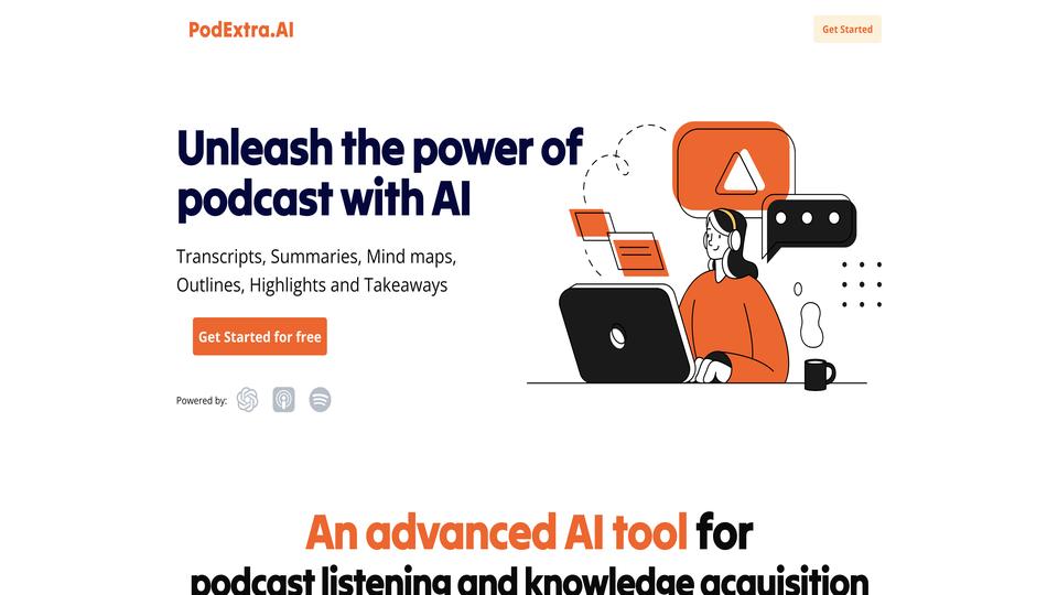 Free PodExtra AI Tool image