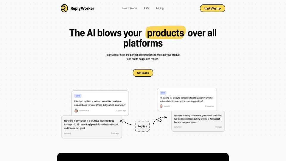 Free ReplyWorker AI Tool image