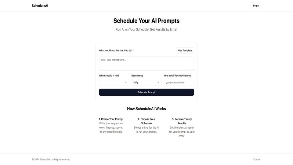 Free ScheduleAI AI Tool image