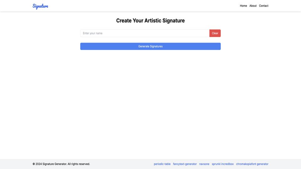 Free Signature Generator AI Tool image