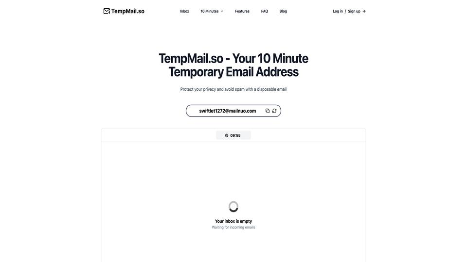 Free TempMail.so AI Tool image