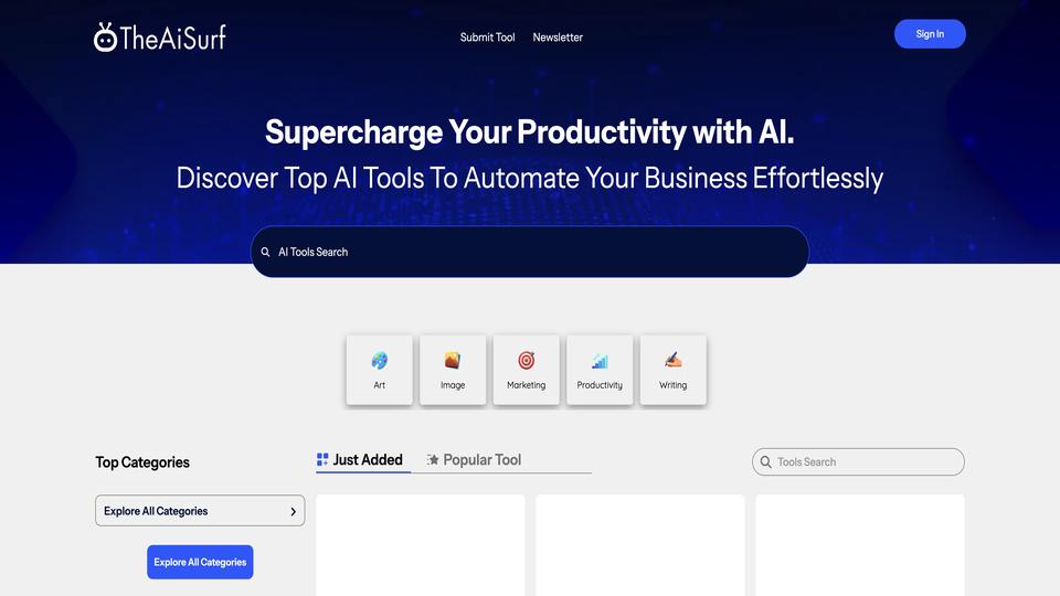 Free The AI Surf AI Tool image