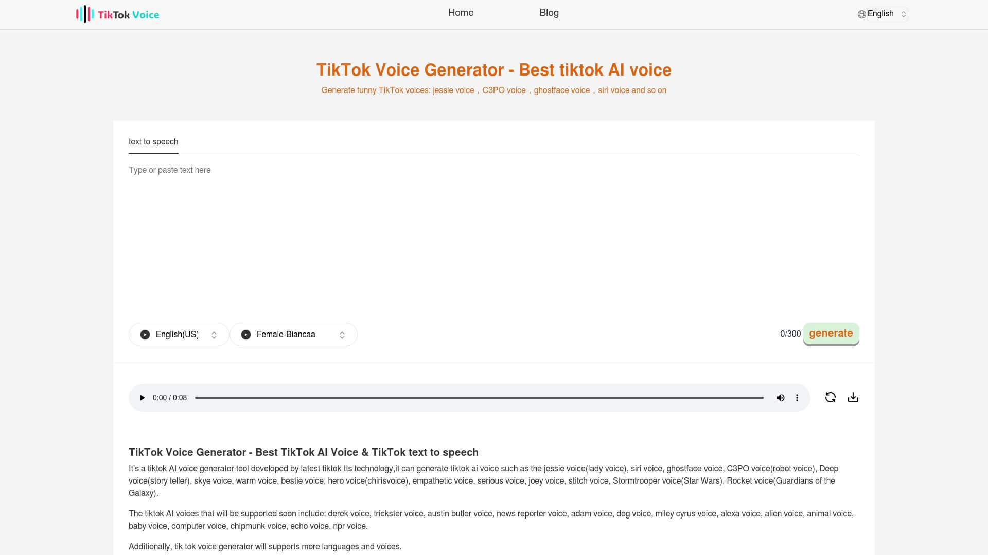 Free TikTok Voice Generator AI Tool image